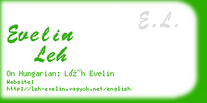 evelin leh business card